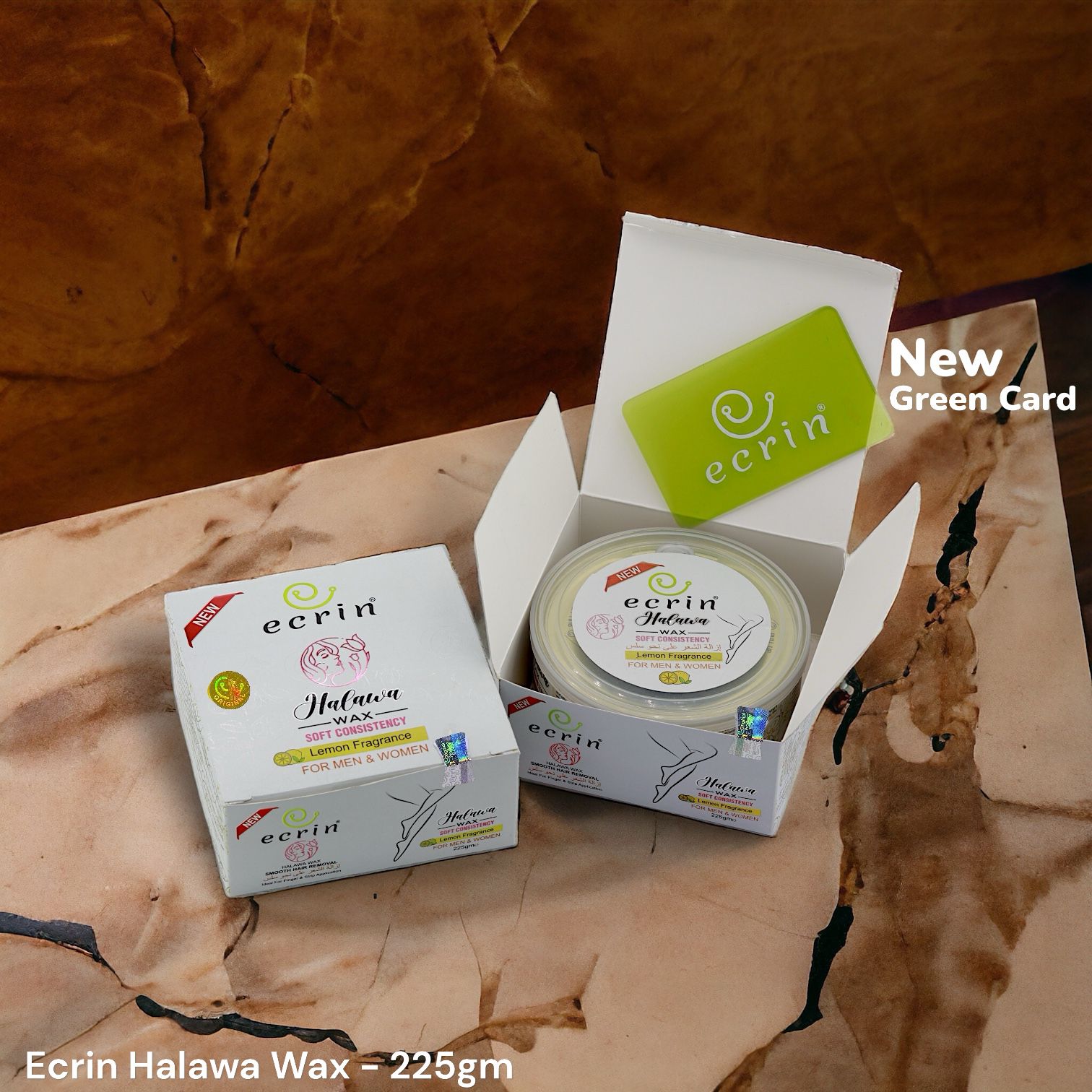 ECRINCOSMETICS  Ecrin Organic Halawa Wax - 100% Lemon &amp; Sugar Base