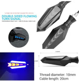 Bike Indicator Slide Arrow Running Style With Lava DRL Red - Yellow 4 Pcs Set