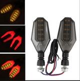 2Pcs Motorbike Universal LED Indicator With  DRL And Yellow Parking Light For all bikes (Random Color)