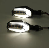 2Pcs Motorbike Universal LED Indicator With  DRL And Yellow Parking Light For all bikes (Random Color)