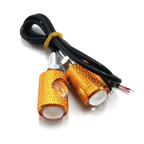 Mini Fancy Motor Bike Indicator, Also use for Number Plate screw | Fancy Bulb | Fancy Indicator For Bike - 2 Pcs, Blue