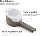 Food Sealing Clip with Discharge Nozzle Plastic Bag Moisture Sealing Clamp Food Saver Kitchen Snack Tool (Random Color)