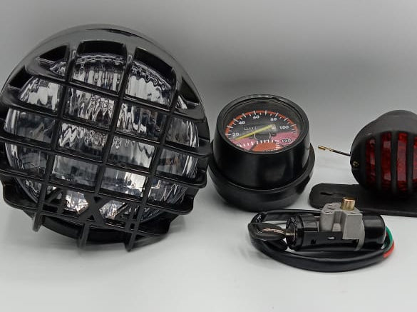 Cafe racer style package for motorcycle universal Head light  Back light Meter Alter switch