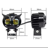 OWL Shape Fog Flash light Low &amp; High Beam Owl Plastic Body Spot Light for All Cars And Bikes (1pc)
