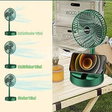 Rechargeable - Portable Telescopic Folding Fan Table Desk Fan | 3 Speeds Adjustable height Fan (Random color)