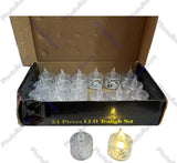 Pack of 24 Warm White Flameless Led Tealight Candle Decorative Battery Operated Tea Lights
