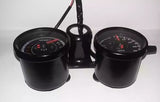 Cafe racer style double meter imported product for motorcycle (Color black)