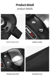 Motorcycle Elbow Pads for Men Stainless Steel Off-road Locomotive Protective Gear Anti-fall Riding Equipment (4 pcs)