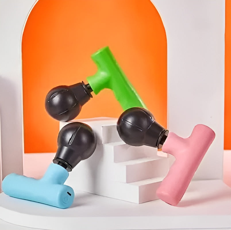 Mini Fascial Gun Deep Muscle Massager Mini Head and Face Massager Portable Suitable For Gym Office Pocket Muscle Relaxation And Massage Facial Gun(Random color)