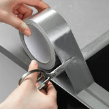 (2inch x 8 Yard) Super Sticky Aluminum Foil Tape Self Adhesive Waterproof for Roof Pipe Repair Tape