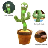 DANCING CACTUS TOY with mufler hat (RECHARGEABLE) (with box)