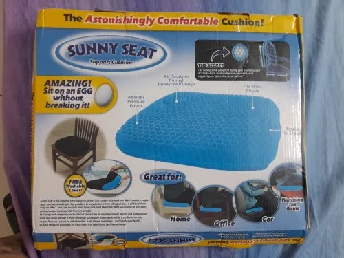 (Without Cloth) - Egg seater, Gel seat cushion, support cushion, Breathable Honeycomb Design For Chair Car Office, Best Design to Absorb Pressure on Driver's Seat, Office seat, House seats