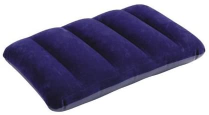 Inflatable Flocked Velvet Camping Sleeping Travel Pillow