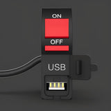 On/Off &amp; USB port 2 Amp 5 V universal switch for bike, Extra external on off button. extra lights switch