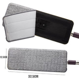 Pack of 2 Washable Durable Replacement Microfiber Pads Dust Push Mop Cloth for Flat Squeeze Mop 33X12CM