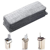 Pack of 2 Washable Durable Replacement Microfiber Pads Dust Push Mop Cloth for Flat Squeeze Mop 33X12CM