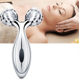 3D Face Massager Roller – 360° Rotation Handheld Y-Shape Plastic Tool for Face Lifting, Anti-Wrinkle, Skin Firming, and Full Body Relaxation | NM-091 ( Random Color )