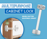 Multipurpose Adjustable and Flexible Baby Safety Latch for Drawers Cabinets etc,