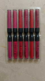 6 Pcs Set Matte and shiny dual lip gloss