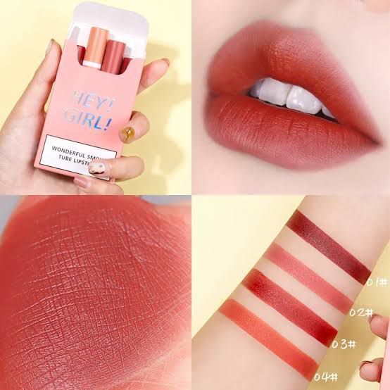 Hey Girl Pack of 4 Smoke Lipstick