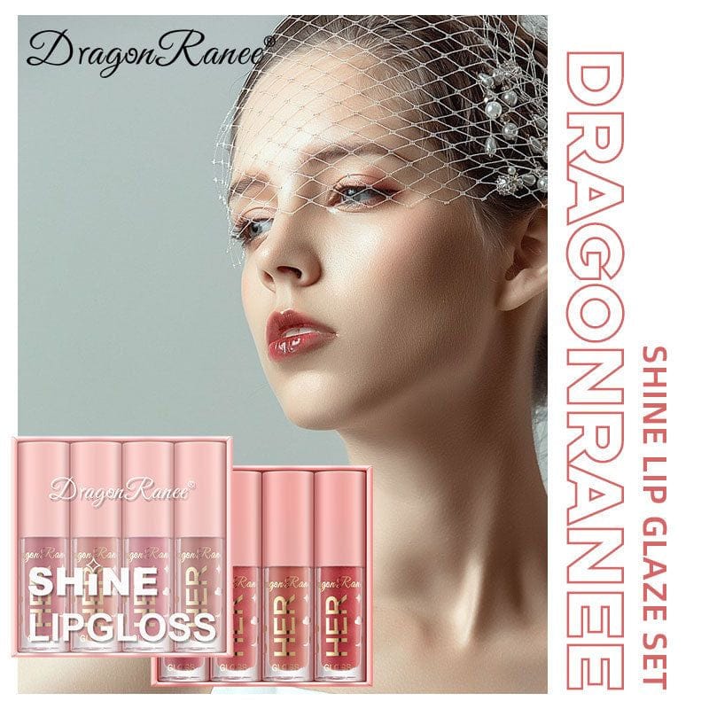 pack of 4 Shiny Nude lipgloss