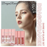 pack of 4 Shiny Nude lipgloss