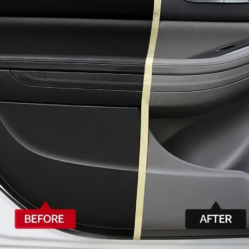 QIFENGHE Car Plastic Restorer - Auto Interior &amp; Panel Renewal Wax Coating Agent Car Wax Car Wax Polish 200gm + sponge