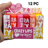 12 PC Crazy Lips Lip Balm ( Multicolour )
