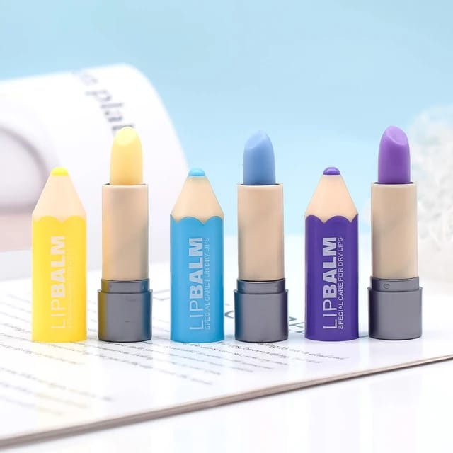 ( PACK OF 12 ) PENCIL SHAPE LIP BALM
