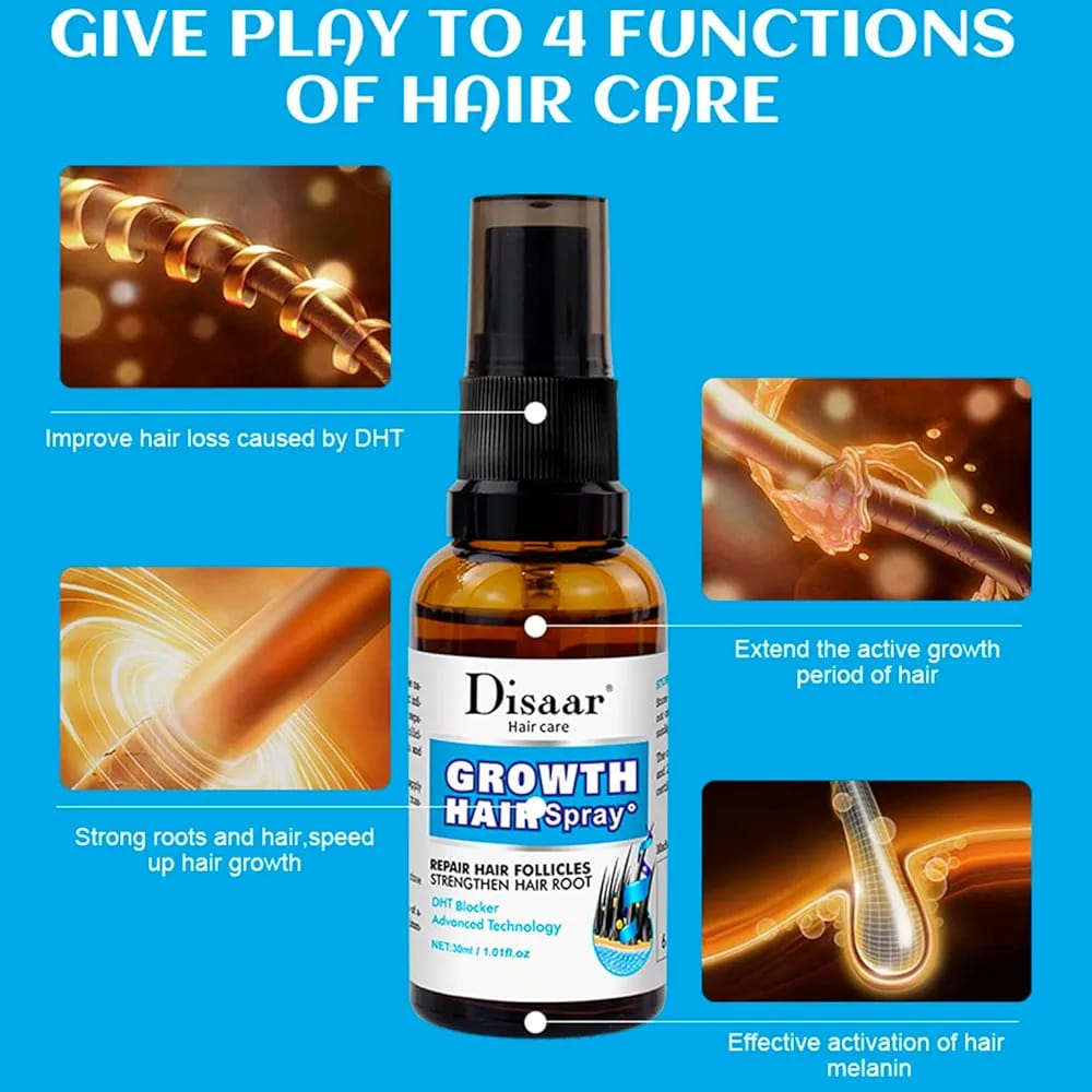 Original Growth Hair Oil Spray Repair Follicles Strengthen Hair Root DHT Blocker Nourishing 30ml