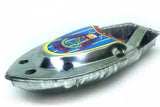 5 Pcs Set - Water Candle Boat Alloy Tin Metal Toy For Kids Boys and Girls - Bath Baby Toy Swimming Fun Toys - PoP PoP Sound