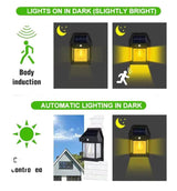 Solar Tungsten Filament Lamp - Outdoor Waterproof Intelligent Induction Wall Lamp for Courtyard, Garden, Villa Lighting, and Night Light