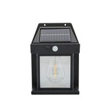 Solar Tungsten Filament Lamp - Outdoor Waterproof Intelligent Induction Wall Lamp for Courtyard, Garden, Villa Lighting, and Night Light