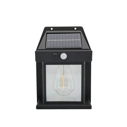 Solar Tungsten Filament Lamp - Outdoor Waterproof Intelligent Induction Wall Lamp for Courtyard, Garden, Villa Lighting, and Night Light