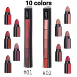( pack of 2 ) 5-in-1 Lipstick  | Five Shades In One| Long Lasting, Matte Finish|