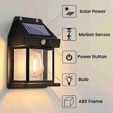 Single Tungston Solar sensor Light  (random color)