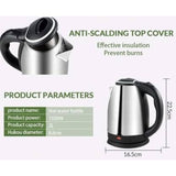 Automatic Electric Kettle 2.0L – Stainless Steel Hot Water Boiler with Auto Shut-Off, LED Display &amp; Temperature Control (1000W, 220V)