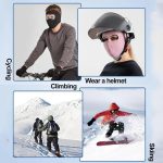Windproof Anti Dust Full Face Masks Cycling Ski Breathable Masks Eye HD Anti Fog Goggles Hood Cover Winter Warm Hat Caps (black color)