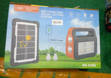 Solar Powered Light System Flashlight, Emergency Mobile Power Bank, Wireless Power Supply System for Travel Camping hiking (random color)