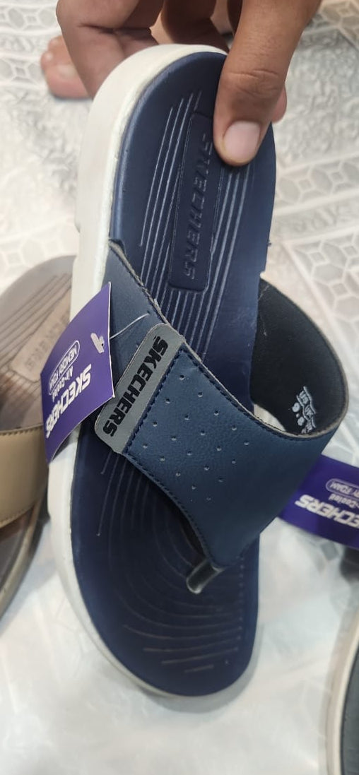 Skechers Chappal | Slippers for Man With box - Black, 8