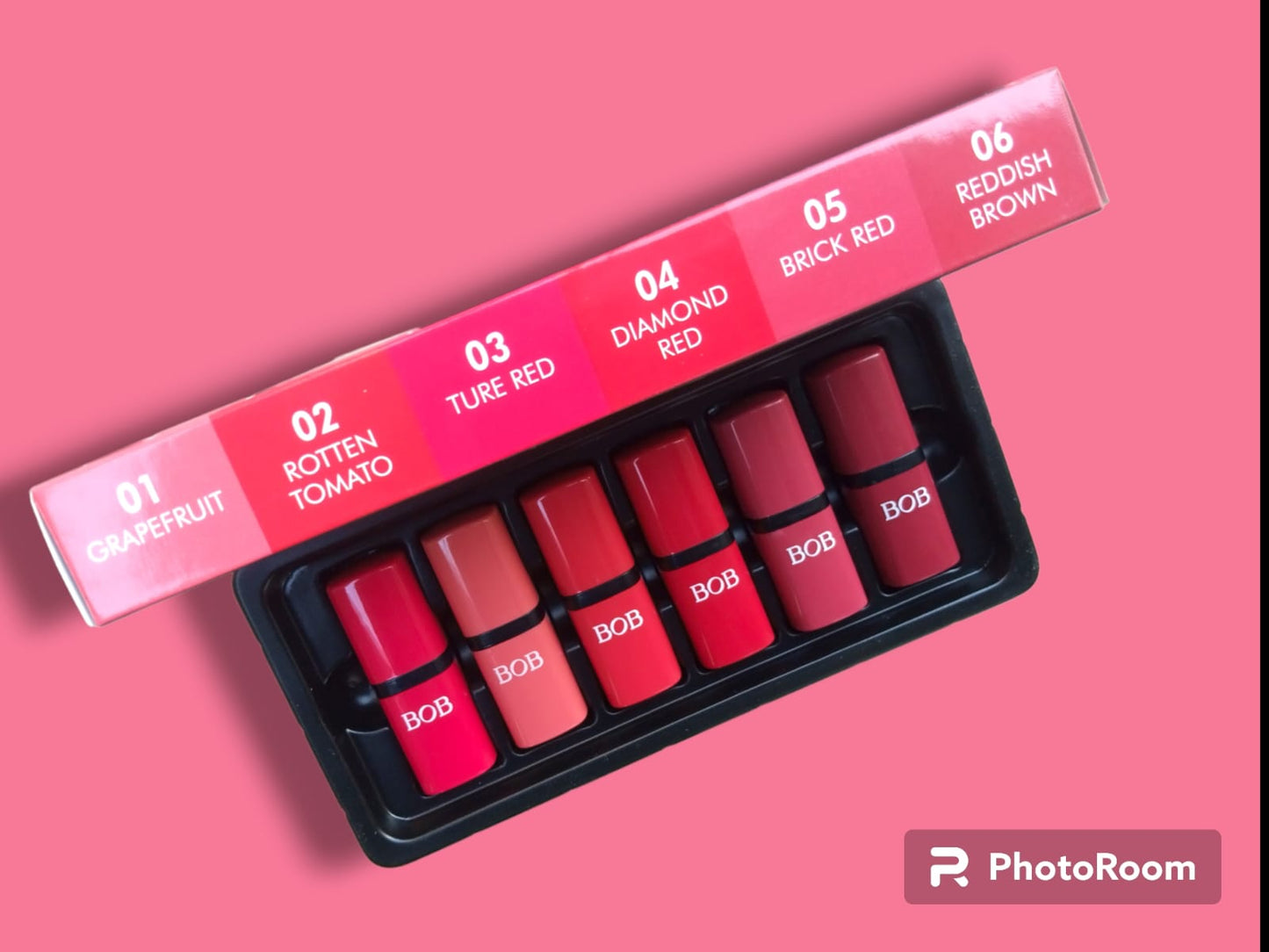 Pack of 6 Matte Bob Lipstick Set