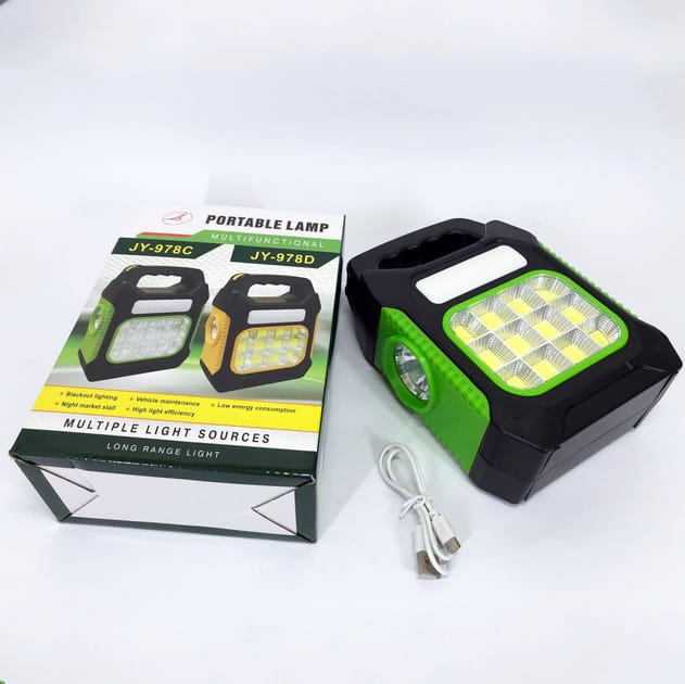 Solar Camping Lantern with Power Bank Function, JY-978D / Portable Rechargeable Lantern (Random color)