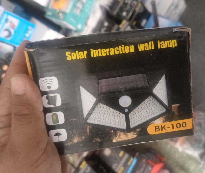 Solar Interaction Light | Solar charging Led Induction Motion sensor wall lamp for Outdoor Garden Courtyard BK-100