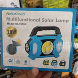 20W Hello Cloud Multi-Functional Portable Solar LED Flash Light