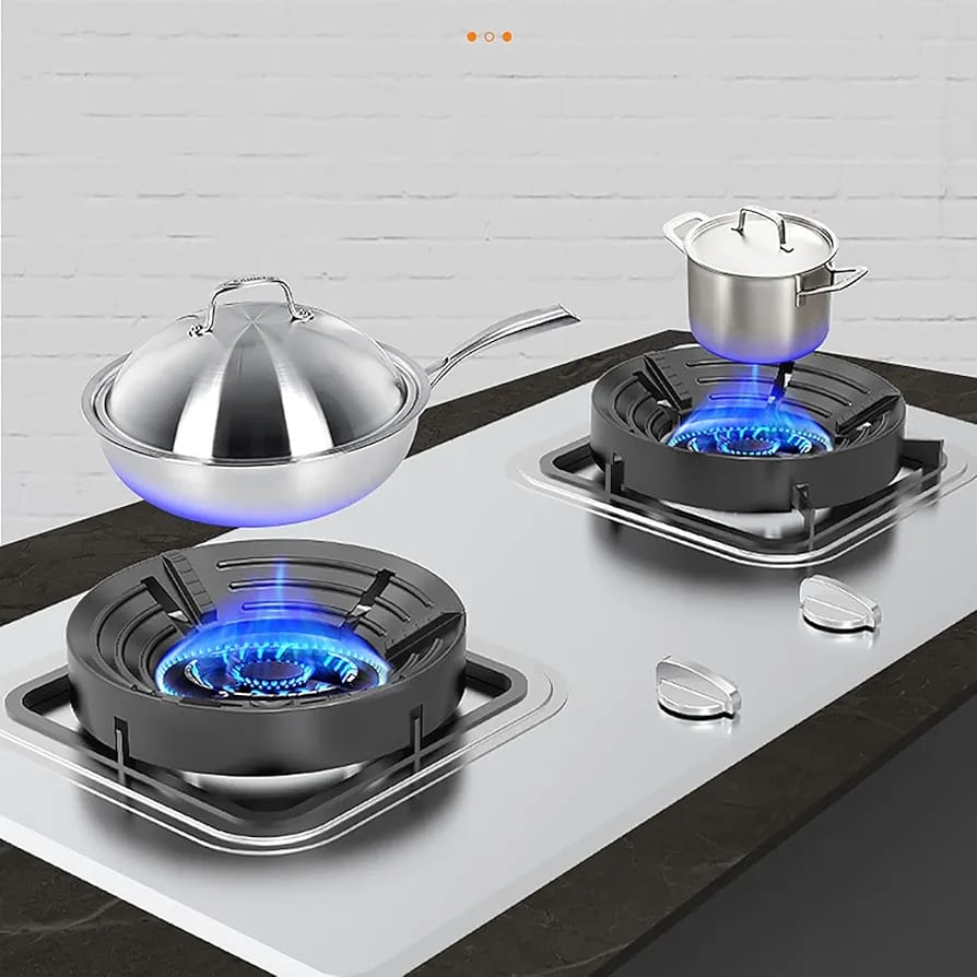 Gas stove Burner Stand Non slip bracket 3D windproof hood Gas cooker universal accessories Anti skid gas burner parts Cast iron cook top parts(1 PCs )