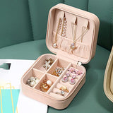 Travel Leather Pocket Jewellery Organizer  with Box (Mix/Random color)