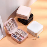Travel Leather Pocket Jewellery Organizer  with Box (Mix/Random color)