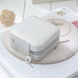 Travel Leather Pocket Jewellery Organizer  with Box (Mix/Random color)