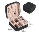 Travel Leather Pocket Jewellery Organizer  with Box (Mix/Random color)