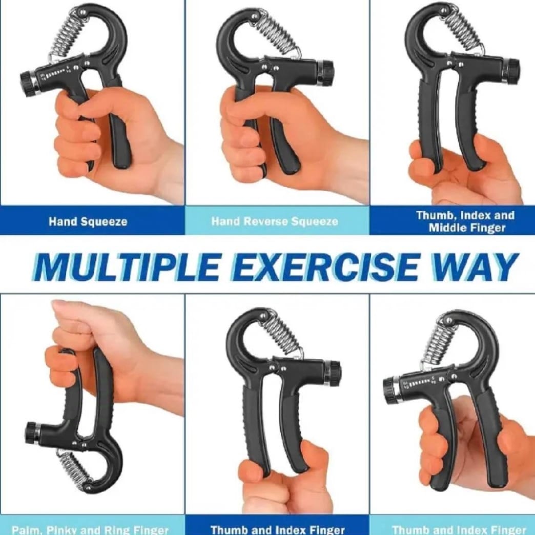 Hand Grip Strengthener Adjustable Resistance Wrist Strengthener Forearm Gripper Hand Workout Squeezer Grip Strength Trainer - Random Color
